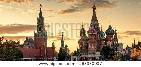Poster: Moscow Kremlin And St Basils