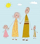 image of family  - Happy Family  - JPG 