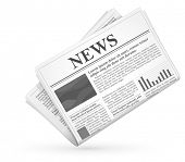 stock photo of newspaper  - Newspaper icon - JPG 