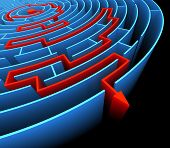picture of outcome  - Finding the exit in the labyrinth  - JPG 