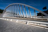 stock photo of bridge  - Bridge in the city of Ondarroa Bizkaia Spain - JPG 