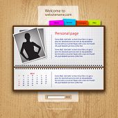 image of portal  - Web site design template - JPG 