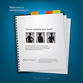 image of portal  - Web site design template - JPG 