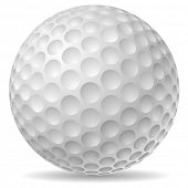 stock photo of golf  - Traditional golf ball vector illustration - JPG 