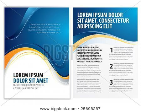 Picture or Photo of Vector business brochure, flyer template