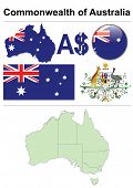 picture of currency  - Australia collection including flag - JPG 