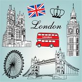 picture of bridge  - London vector - JPG 