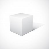 picture of cube  - Vector cube on white background - JPG 