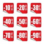 picture of percentage  - Sale stickers - JPG 