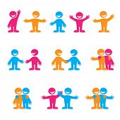 stock photo of leadership  - Set of icons  - JPG 