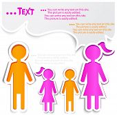 stock photo of family  - Family talking - JPG 