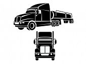 image of truck  - Cistern truck illustration - JPG 