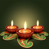 foto of illustration  - stylish glowing diwali diya background - JPG 