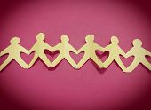 Paper people chain