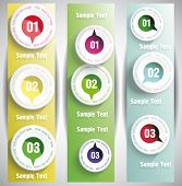 foto of on-line  - Banners with numbers in the circles - JPG 