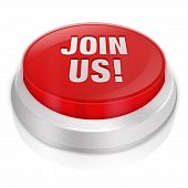 pic of incorporate  - 3d rendered illustration of the letters join us on a white background with reflection - JPG 