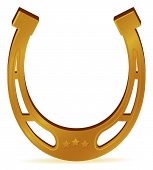 stock photo of horse  - horse shoe for lucky for new year - JPG 