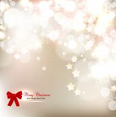 picture of illustration  - Elegant Christmas background with stars and place for text - JPG 
