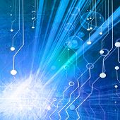 picture of global technology  - Technology background with some soft blue shades - JPG 