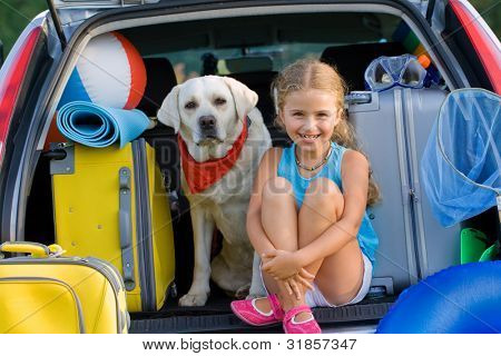 Picture or Photo of Summer holiday, Travel - family ready for the travel for summer vacation
