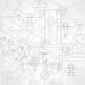 picture of industrial  - Abstract industrial gray and white background - JPG 