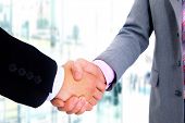 image of handshake  - handshake isolated on white background - JPG 