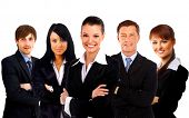 foto of leadership  - businesswoman and his team - JPG 