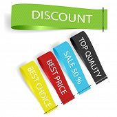 stock photo of objects  - Vector Fabric Tag Label - JPG 