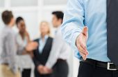 image of handshake  - Closeup Of Businessman - JPG 