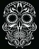 stock photo of religion  - Day of the dead skull - JPG 