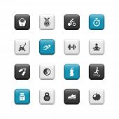 foto of fitness  - Fitness icons - JPG 