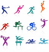 stock photo of sports  - Original vector illustration - JPG 