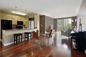 picture of interior  - Condo with open floor pland and granite kitchen countertop - JPG 