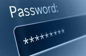 picture of internet  - Closeup of Password Box in Internet Browser - JPG 