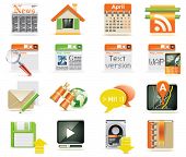 pic of newspaper  - Vector web page icon set - JPG 