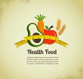 image of health  - Health food and diet background - JPG 