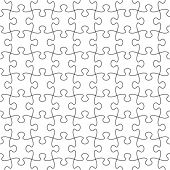 image of puzzle  - Vector Seamless Transparent Puzzle Pattern  - JPG 