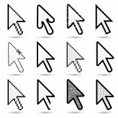 foto of objects  - arrow cursors  - JPG 