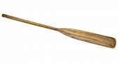 stock photo of oared  - old wooden weathered paddle  - JPG 