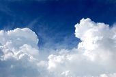 image of blue sky  - blue sky and clouds background - JPG 