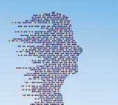 foto of leadership  - technologic male profile  - JPG 