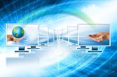 picture of technology concept  - Television and internet production technology concept - JPG 