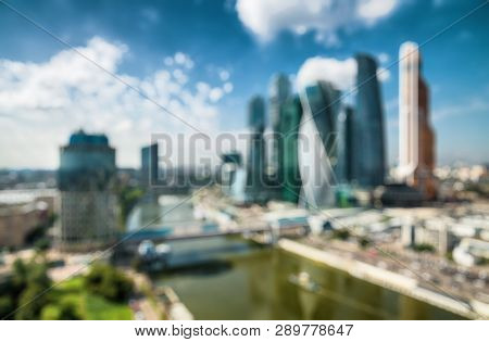 Poster: Moscowcity As Creative Blur Background