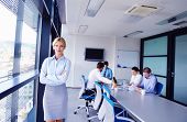 stock photo of meeting  - business woman  with her staff - JPG 