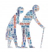 pic of health  - Osteoporosis in word collage - JPG 