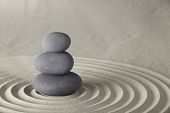 image of zen  - spa background stones balance in zen garden concept for spirituality meditation concentration and relaxation - JPG 