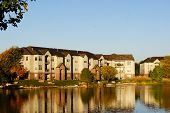image of buildings  - An contemporary apartment building on the lake - JPG 